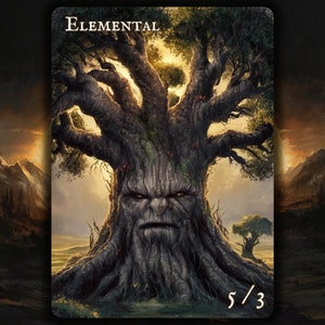 Elemental MTG Token x3 , Painted