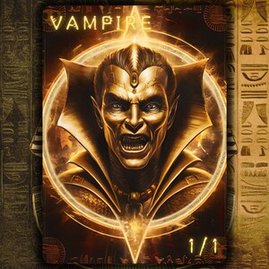Foil Vampire MTG Token x3 Egyptian