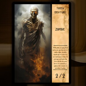 Zombie MTG Token x3 Description