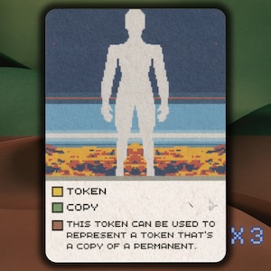 Copy MTG Token x3 Retro