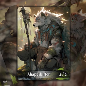 2x Shapeshifter MTG Token, Anime Art