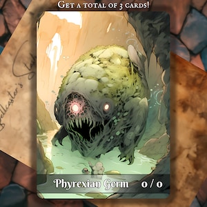 PHYREXIAN GERM MTG Token x3 , Anime