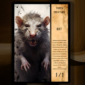 Rat MTG Token x3 Description