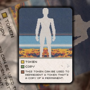 2x Copy MTG Token: Retro Pixel Art