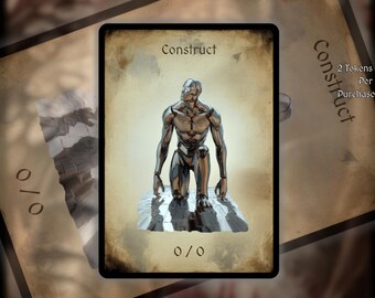 2x Construct MTG Token: Minimalist Art