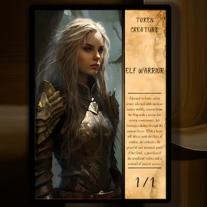 Elf Warrior MTG Token x3 Description