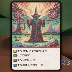 Wizard MTG Token x3 Retro