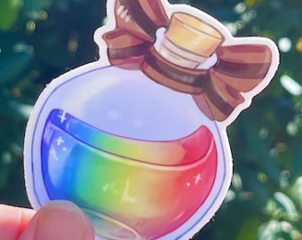 Naklejka Gay Pride - Naklejka z flagą LGBTQ+ LBTQ Pride - Gadżety z okazji dumy