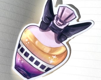 Nonbinary Pride Sticker - LGBTQ + LGBTQ Nonbinary / Non-binary / Enby Flaggen-Aufkleber - Gay Pride Merch