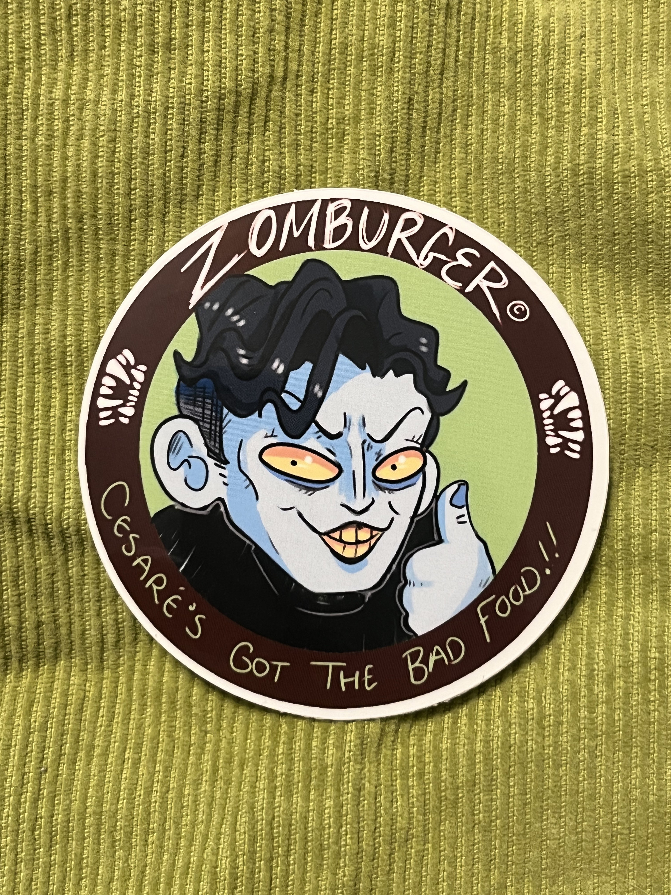 BIGTOP BURGER Bigtop Burger and Zomburger Burger Stickers Steve