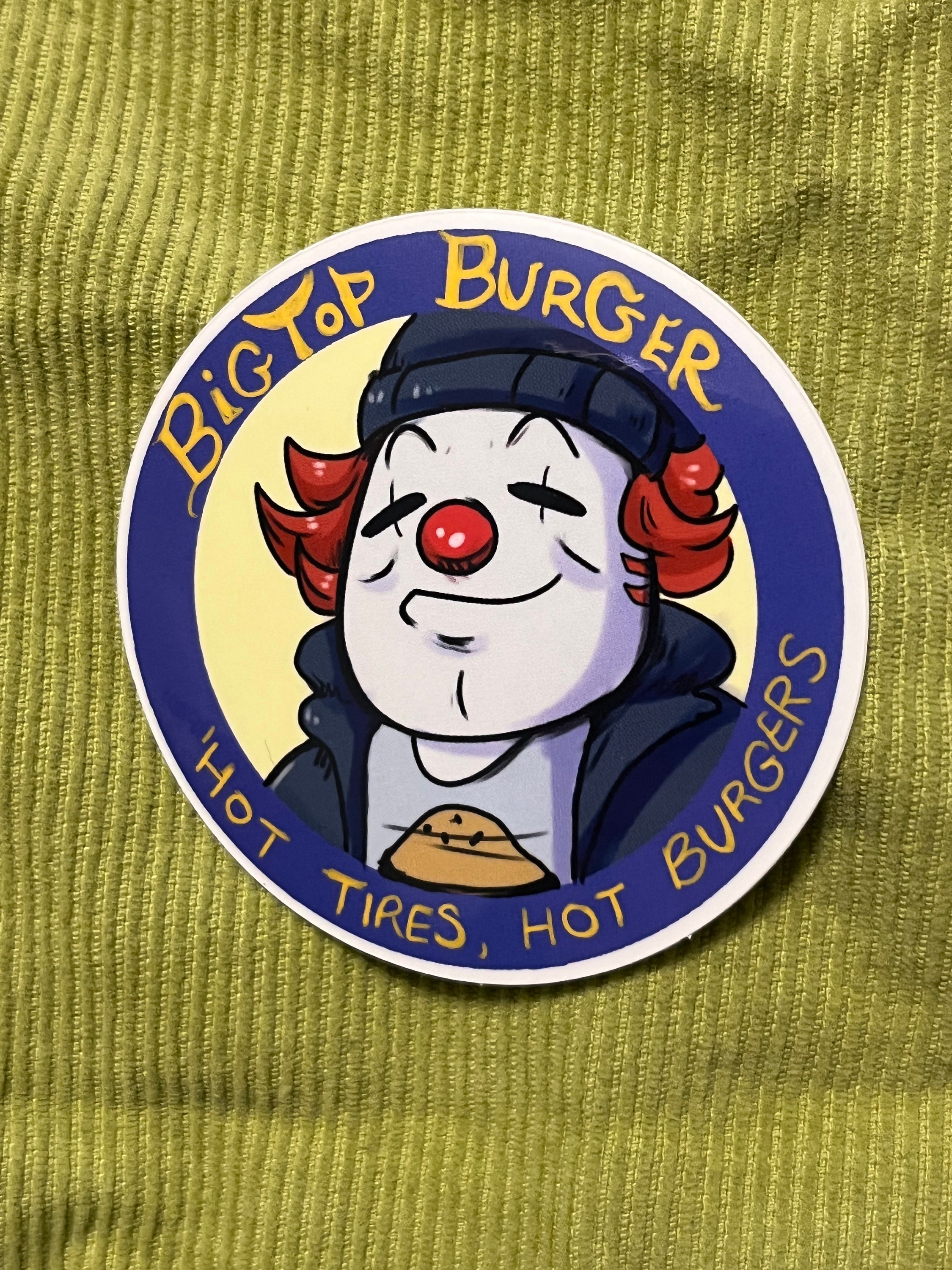 BIGTOP BURGER Bigtop Burger and Zomburger Burger Stickers Steve