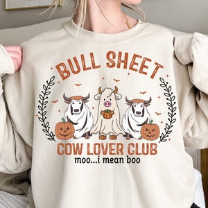 Bull Sheet PNG, Halloween Png, Bull Png, Ghost Cows Png, Funny Cow Png, Fall Png, Cow Lover Png, Spooky Season Png, Instant Download