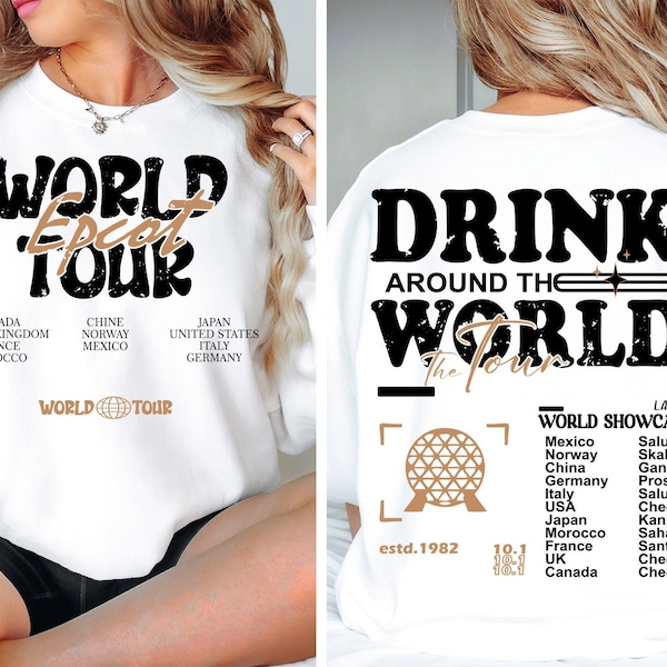 Epcott World Tour Svg png, Epcott Drink Around the World Svg, Family Vacation Png Svg, Cutting machines, Print, Instant Download