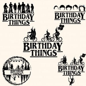 Bundel verjaardag dingen Svg Png, verjaardag Tee Design, bundel dingen verjaardag, Instant Download PNG SVG-bestanden