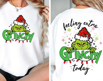 Feeling Extra Grincy Today Bundle Svg, Grinc Christmas Svg, Retro Christmas Svg, Christmas Svg, Retro Christmas Shirt Svg, Instant Download