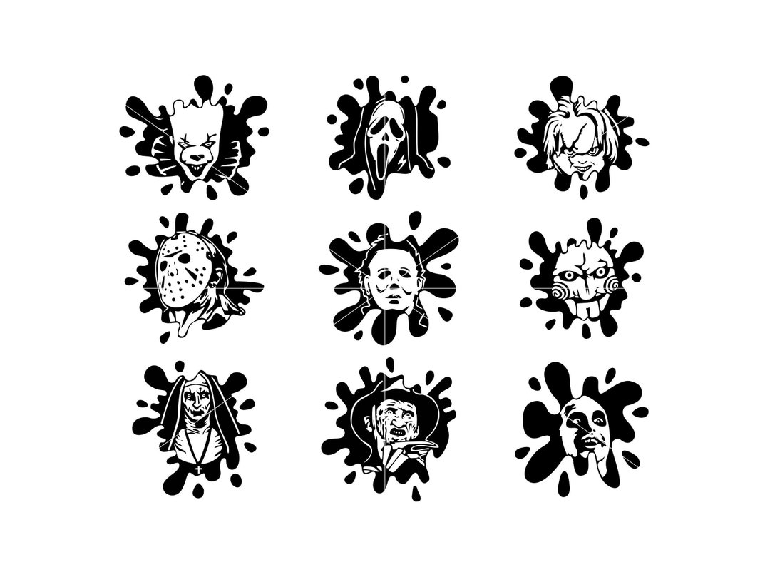 Halloween Horror Movie Squad SVG, Halloween Horror Friends Svg, Horror ...