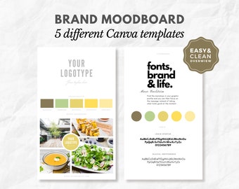 Pack de stratégie de marque complet pour créateurs I Entrepreneurs I Tableaux de marque DIY I Moodboard de marque I Guide de style I Kit d'identité de marque pour entreprise