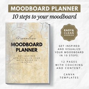 Moodboard planner I Canva template I Content Moodboard | Moodboard Template | Business moodboard planner I Moodboard creator I Vision board