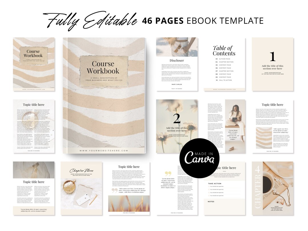 Lead Magnet | Ebook Template Canva | Coaching Workbook Bundle | Canva ...