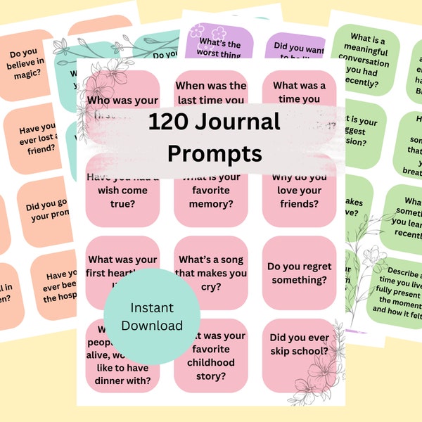 Journal Prompts|Self Improvement|Self Reflection|Digital Download
