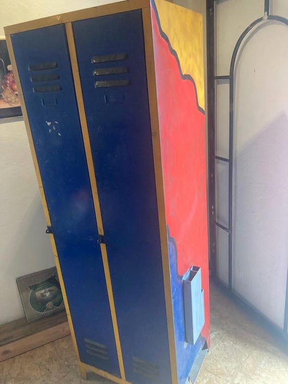 Old metal locker with history