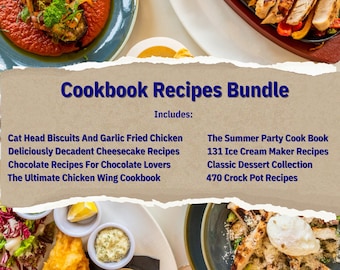 Cookbook Bundle: Southern, Cheesecake, Chocolate & Crockpot Recipes (PDF)