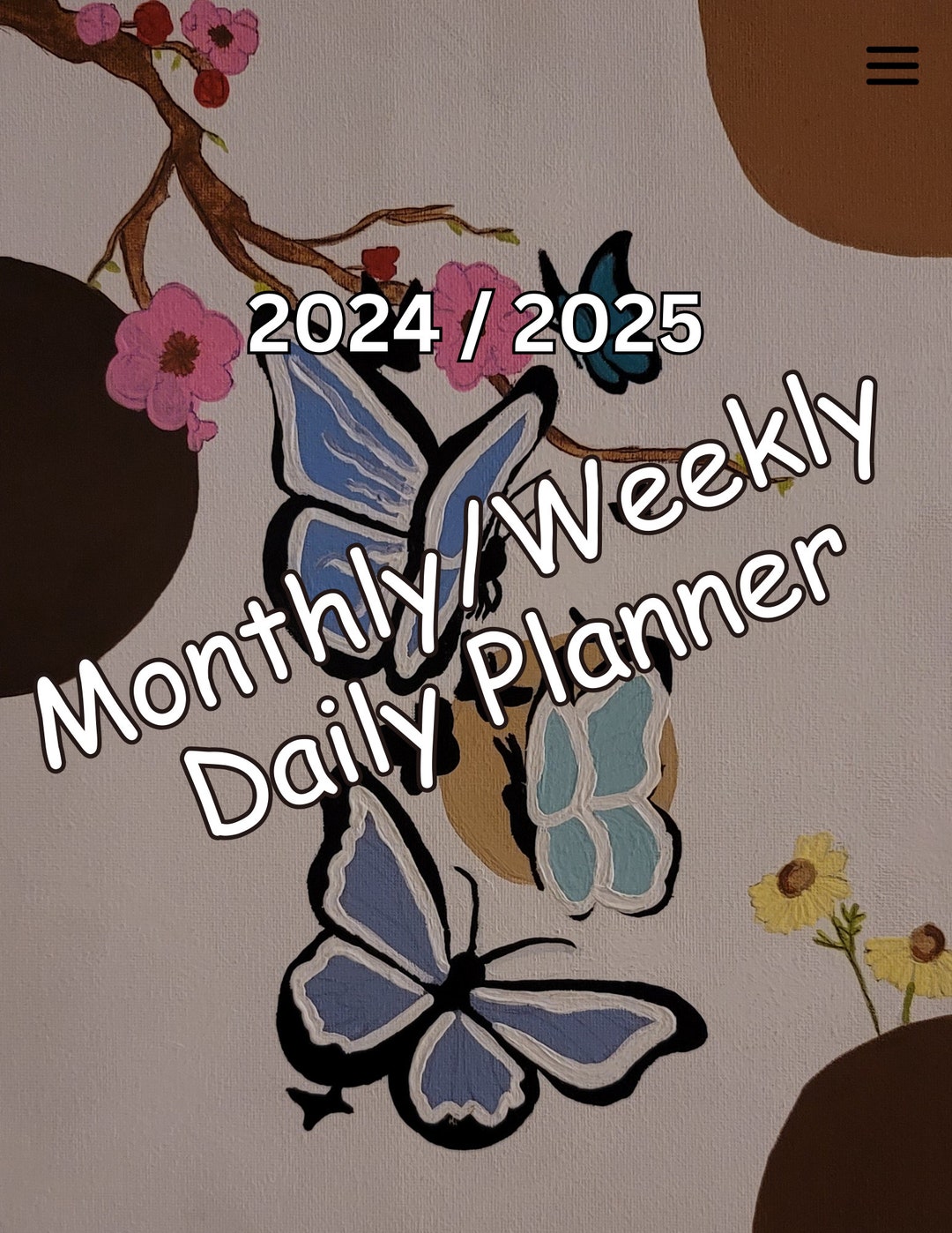 20242025 Digital Butterfly Planner Weekly Monthly and Etsy
