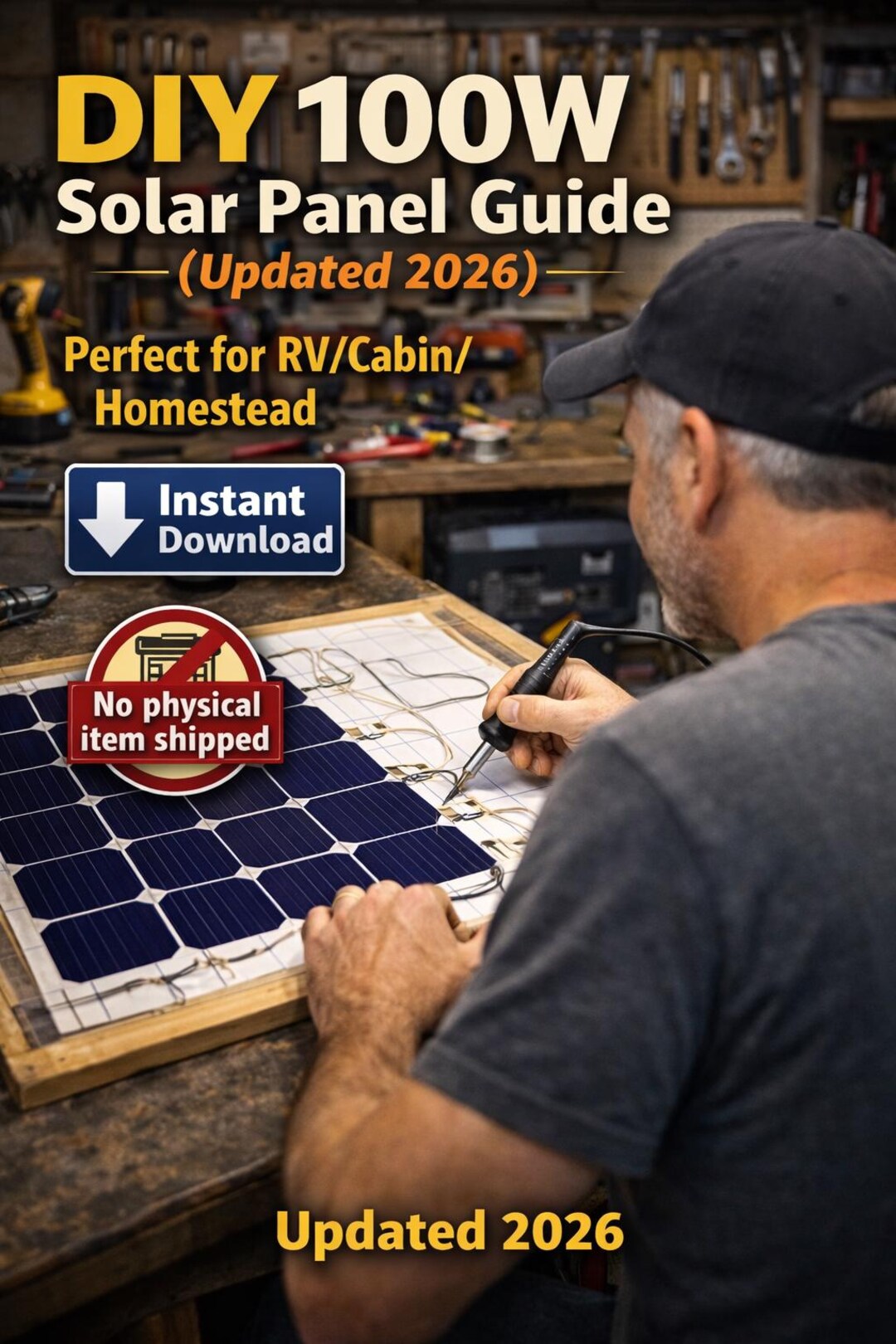 DIY 100W Solar Panel Guide (2026 Update) – Off-grid Solar PDF - Etsy