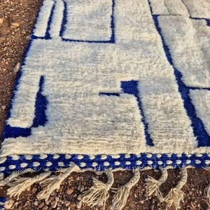 tapis beni marocain personnalisé tapis fait main pour chambre à coucher tapis beni ourain tapis personnalisé tapis fait main tapis maroc tapis berbère marocain image 6