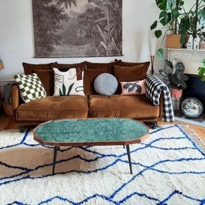 Moroccan area rug - Flat woven rug terracotta - Custom size rug - Handmade rug - Berber rug - moroccan wool rug