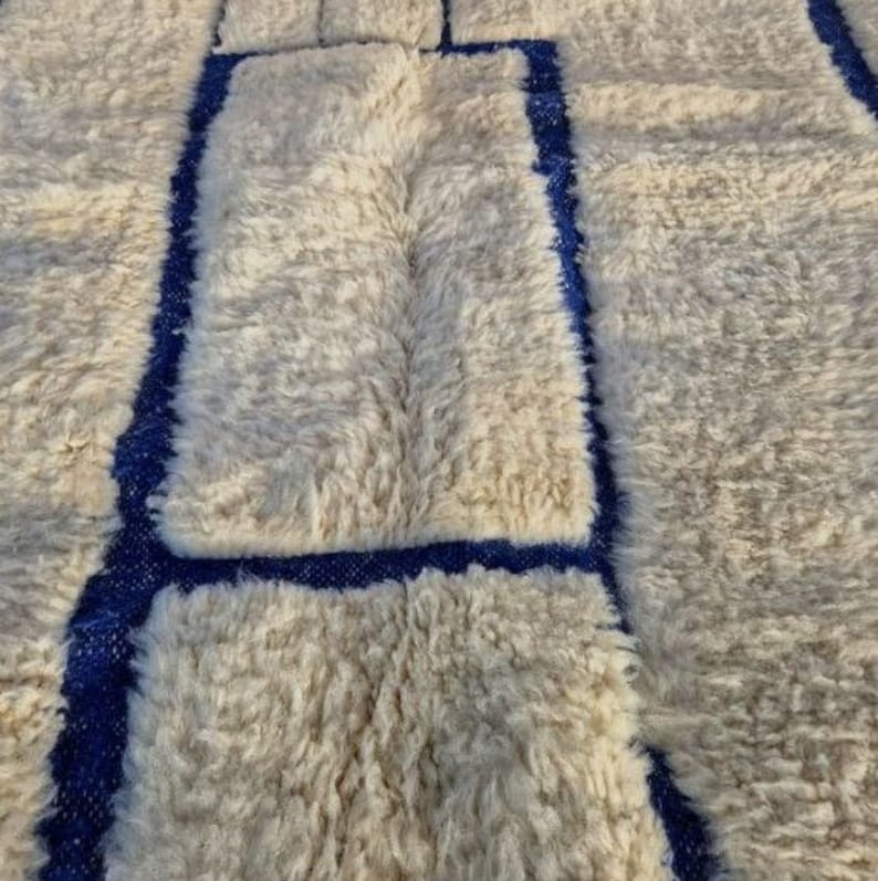 tapis beni marocain personnalisé tapis fait main pour chambre à coucher tapis beni ourain tapis personnalisé tapis fait main tapis maroc tapis berbère marocain image 7