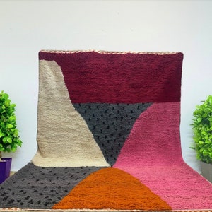 Moroccan area rug - Morocco rug - Berber rug - wool rug - Amazing Moroccan rug - Handmade Custom rug - Boujaad rug - Moroccan berber rug