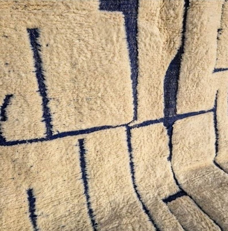 tapis beni marocain personnalisé tapis fait main pour chambre à coucher tapis beni ourain tapis personnalisé tapis fait main tapis maroc tapis berbère marocain image 8