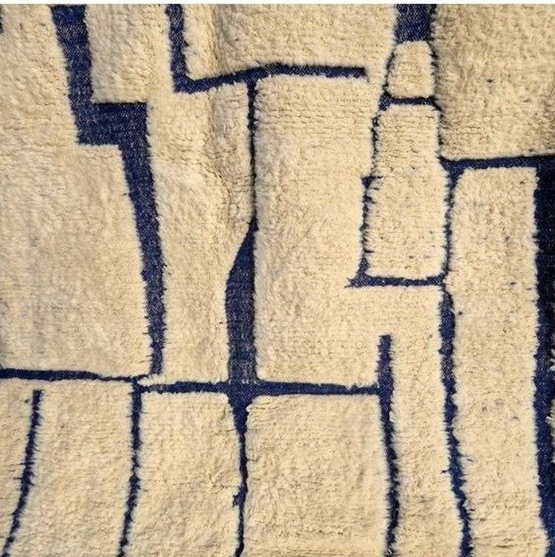 tapis beni marocain personnalisé tapis fait main pour chambre à coucher tapis beni ourain tapis personnalisé tapis fait main tapis maroc tapis berbère marocain image 3