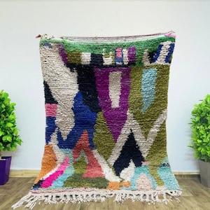 Amazing Moroccan rug - Handmade Custom rug - Boujaad rug - Moroccan berber rug - Moroccan area rug - Morocco rug - Berber rug - wool rug