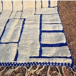 tapis beni marocain personnalisé tapis fait main pour chambre à coucher tapis beni ourain tapis personnalisé tapis fait main tapis maroc tapis berbère marocain image 9
