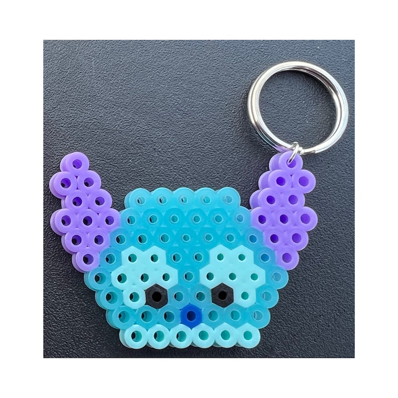 Perler Beads Stitch and Angel Keychains Etsy