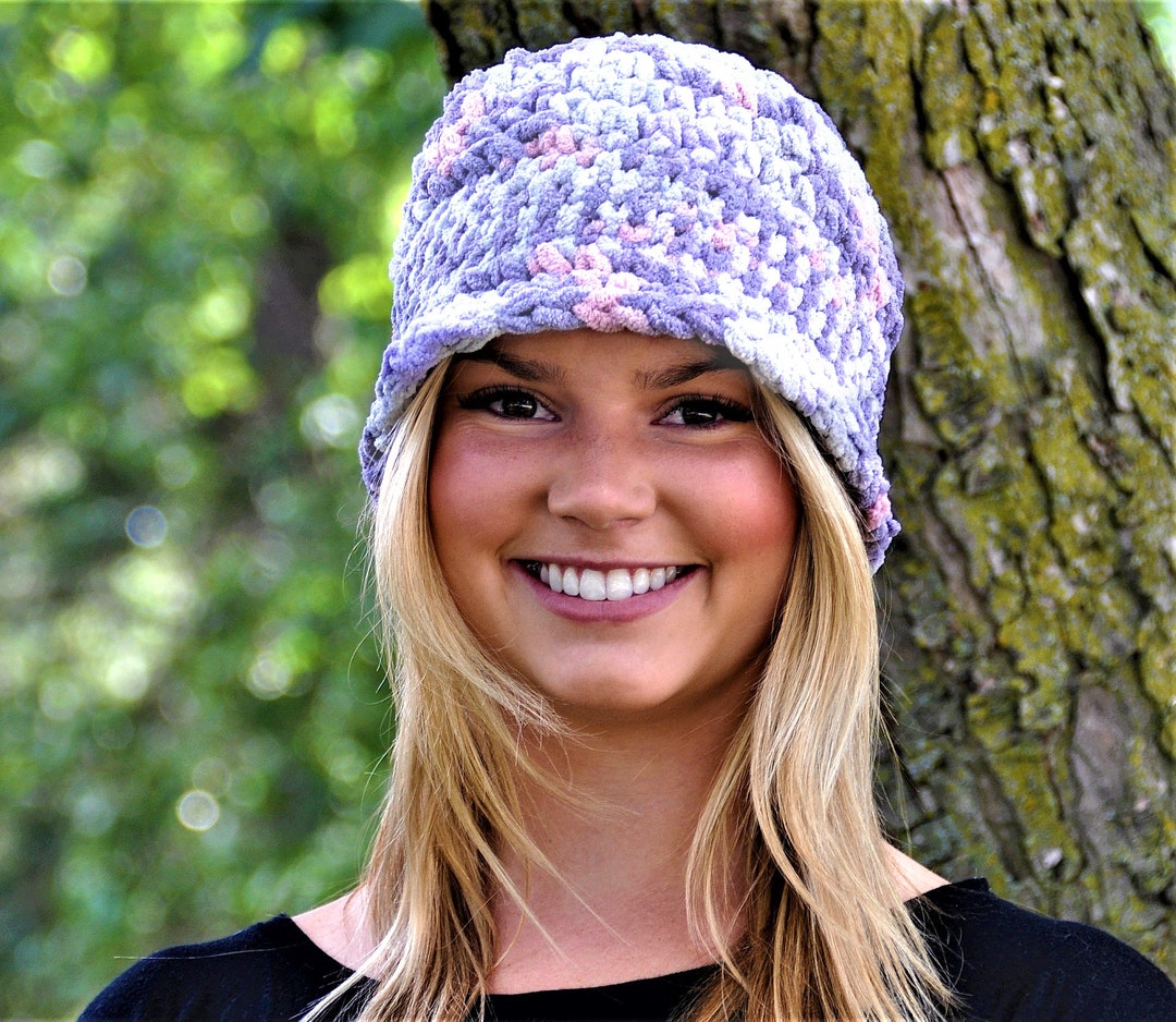 Crocheted Winter Bucket Hat Etsy