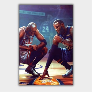 Affiche de Kobe Bryant, affiche de la NBA, affiche d&#39;art en bois MDF premium, décoration murale, décoration de garage