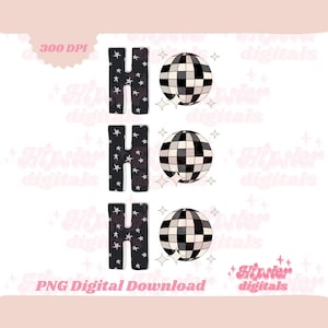 Disco Weihnachten PNG | Retro chirstmas png , trendige Weihnachten png, Sublimation, groovy Weihnachten digitaler Download, ho ho eps png Diskokugel png