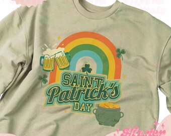 St Patricks Day Regenbogen PNG | St Patricks Day png , glückliche png Sublimation, groovy retro digitaler Download Designs Png-Datei, St Pattys Day png