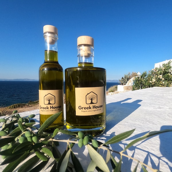 Premium Greek Extra Virgin Olive Oil homemade, handpicked olives and cold pressed