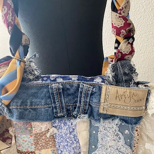 Denim Quilted Shoulder Bag - Denim main image 1