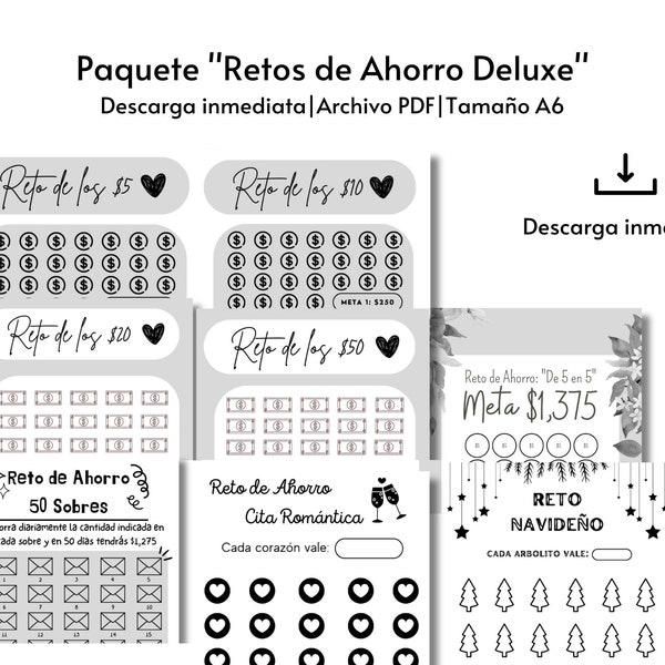 Retos de Ahorro "Paquete Deluxe"