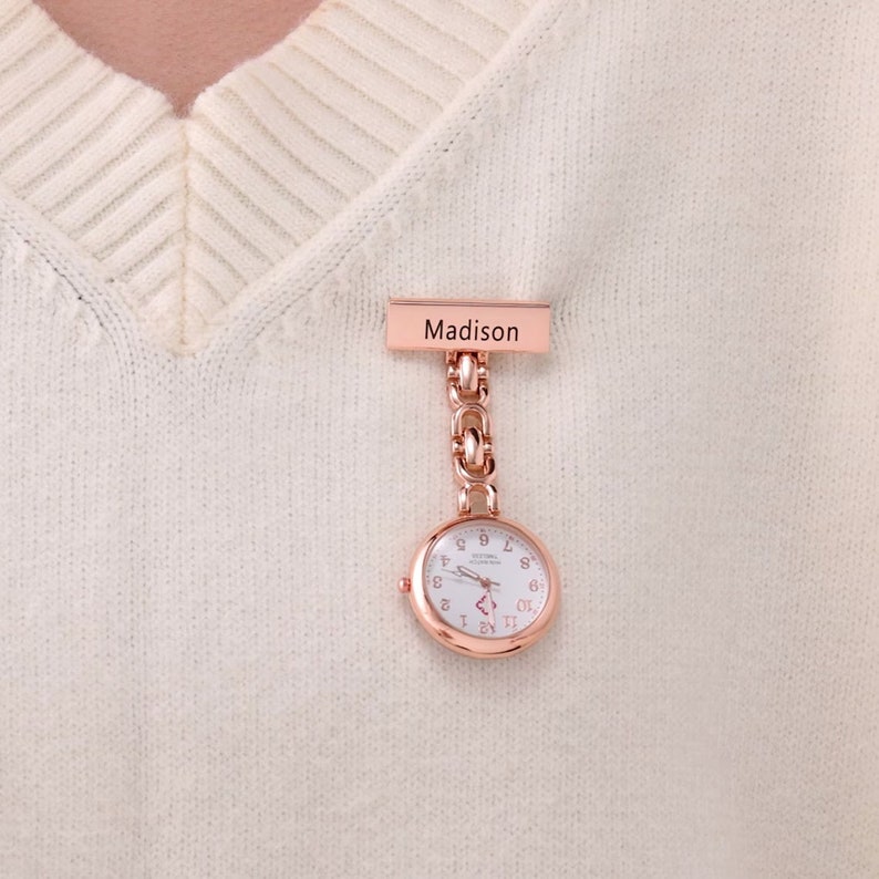 Personalized Nurses Pocket Watch-Engraved Name Watches-Nurses Jewelry-Personalized Nurse Students Gifts-Midwife Pocket Watch zdjęcie 6