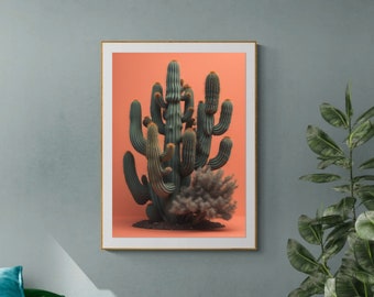 Cactus Print, Cactus Wall Art, Printable Art, Desert Wall Art, Desert Print, Cactus Art, Cactus Prints, Desert Decor