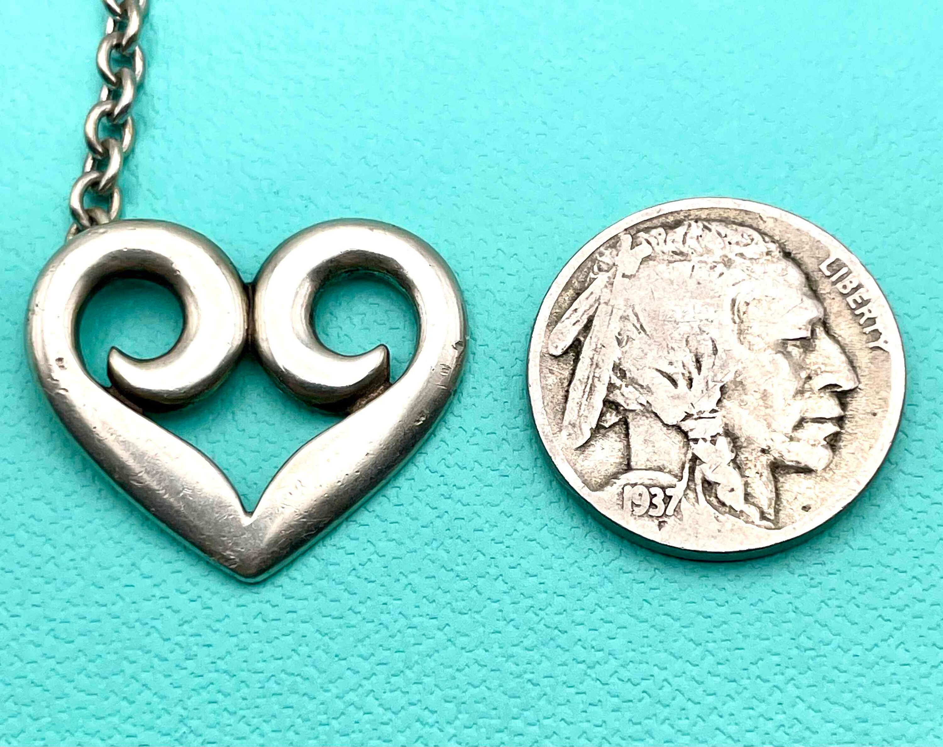 Vintage James Avery Heart Charm Necklace, Avery Changeable