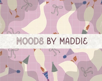 Goose Seamless pattern hand drawn png download digital paper sublimation fabric surface design birthday goose pattern nursery aesthetic