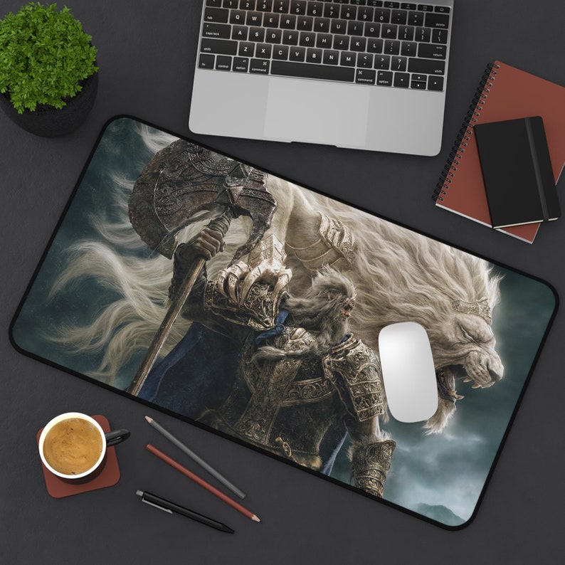 Gaming Accessories Elden Ring Mouse Pad Elden Ring Desk Mat Etsy