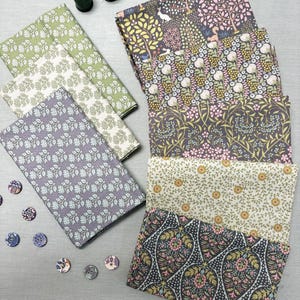 Tilda Sanctuary 8 pc Green and Grey | Fat Eight Bundle / Fat Quarter Bundle